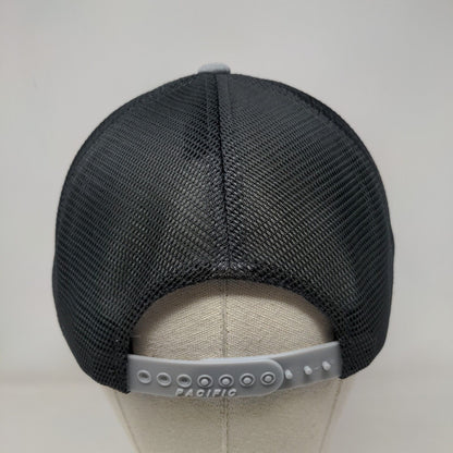 JCSAF Snapback Trucker Hat Gray One Size 110 Flexfit Mesh Back Pacific Headwear