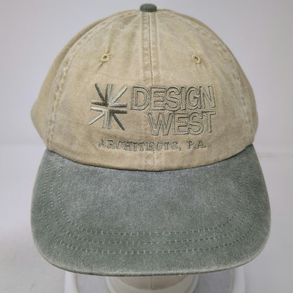 Adams Baseball Cap Beige Green One Size Design West Architects Strapback Hat