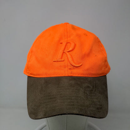 Remington Men's Strapback Hat Bright Orange Size OSFM Embroidered Logo