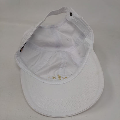 Bride Slideback Hat White OSFA Adjustable Embroidered Vented Holes Newhattan