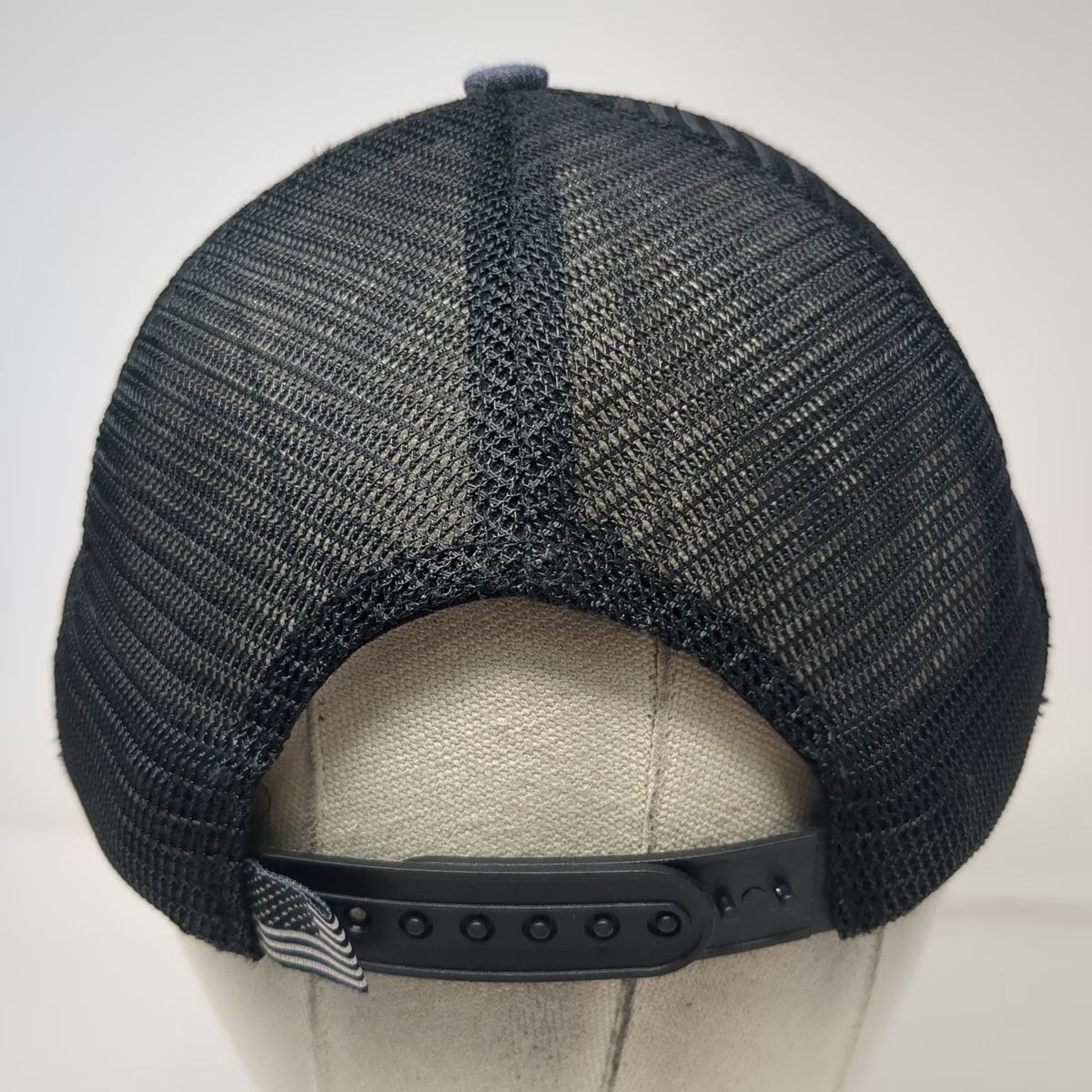 Team Whiskey Trucker Hat Gray OSFM Deer Skull Leather Patch Underbrim Snapback