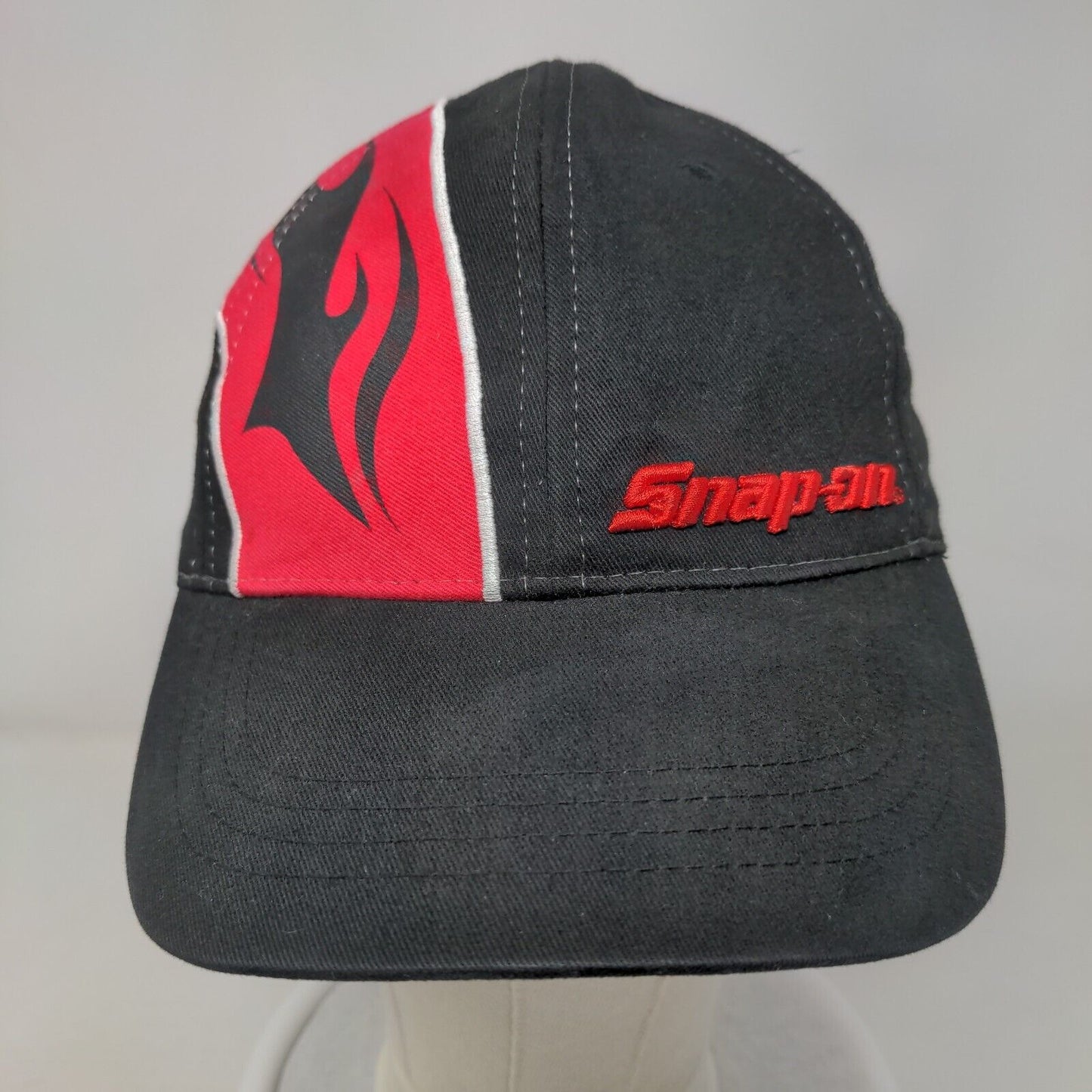 Snap-on Strapback Hat Black OS Adjustable Embroidered Wild Impact Marketing