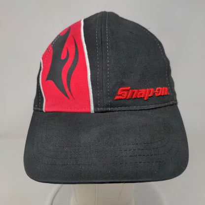 Snap-on Strapback Hat Black OS Adjustable Embroidered Wild Impact Marketing