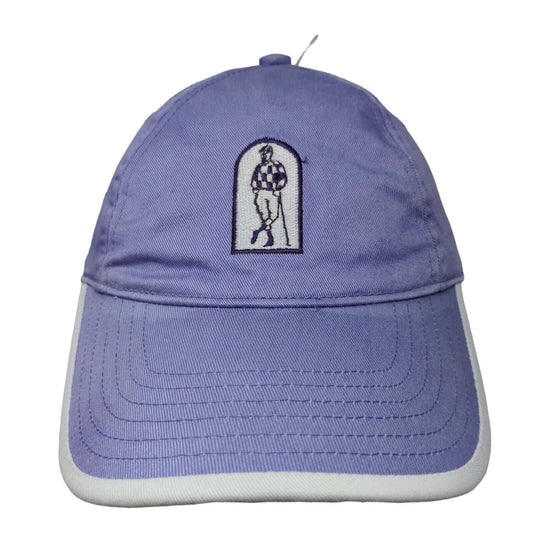 Page Tuttle Strapback Hat Purple One Size Adjustable Embroidered Logo Cotton