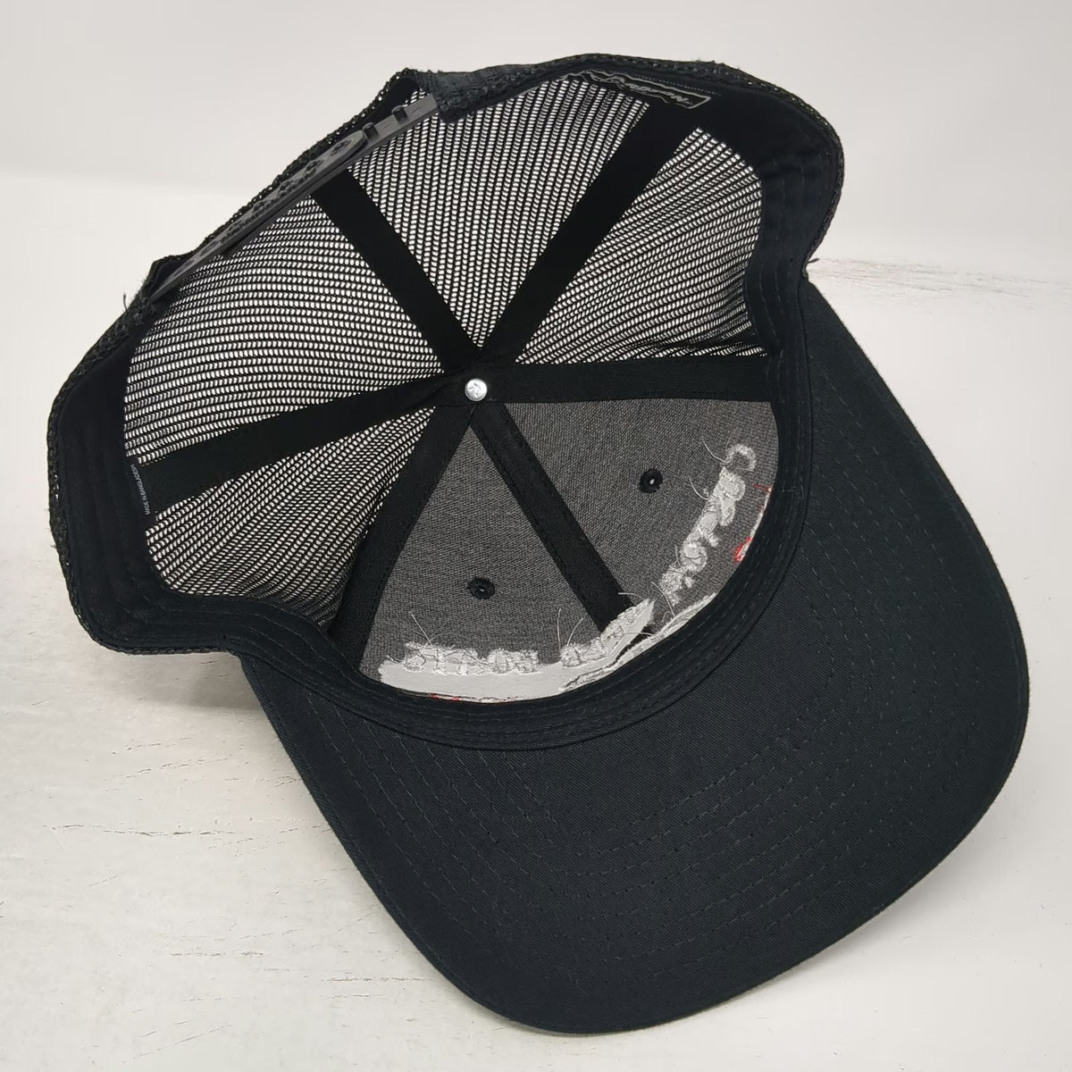 Richardson Trucker Hat Black One Size Custom Weld Boats 1987 2025 Mesh Snapback