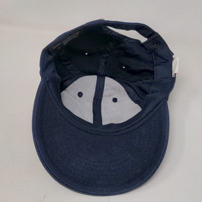 Kahl Slideback Hat Blue One Size Adjustable Embroidered Solid 6 Panel
