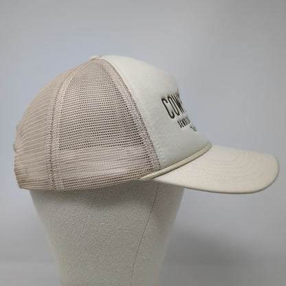 Sendero Provisions Co. Trucker Hat Beige One Size Rope Cowboy Mesh Snapback