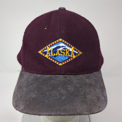 Alaska Slideback Baseball Cap Red One Size Adjustable Embroidered Patriotic