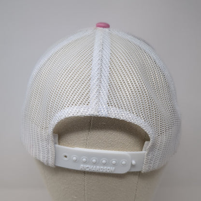 Idaho Mining Apparel Trucker Hat Pink One Size Adjustable Mesh Back Richardson