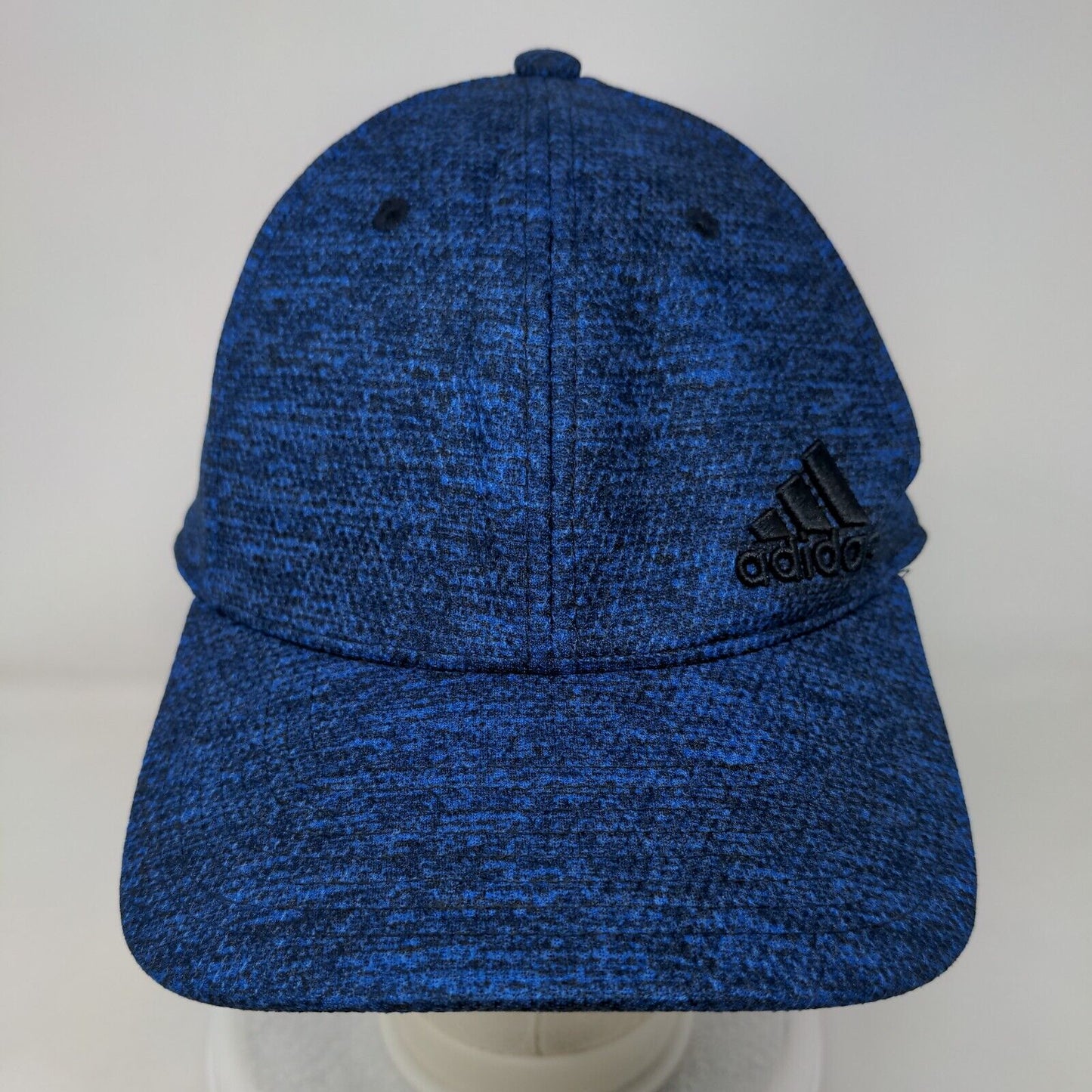 Adidas 3 Stripes Fitted Hat Blue Large/XL Embroidered Vent Holes 6 Panel