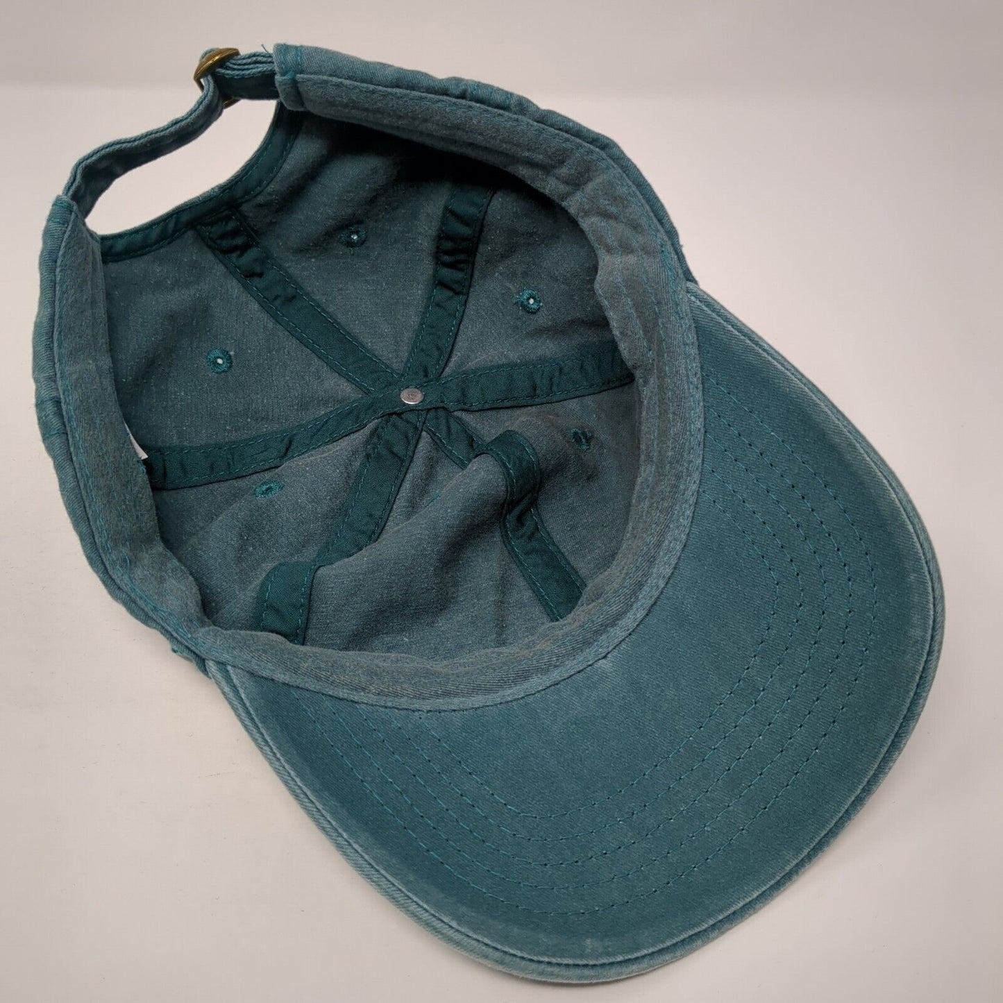 Unbranded Slideback Hat Solid Green One Size Adjustable Blank 6 Panel