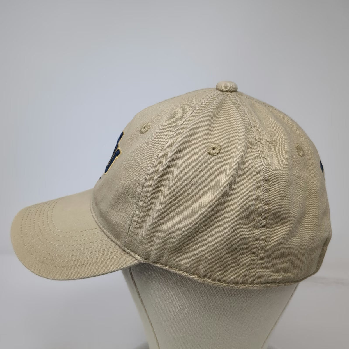 BYU Cougars NCAA Nike Hat Beige Blue Gold OSFM Underbrim Slideback Embroidered