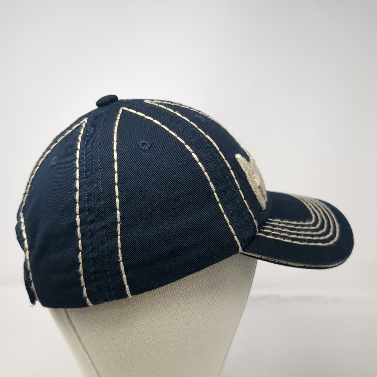 Blue Baseball Cap One Size Australia Souvenir Embroidered Contrast Stitching Hat