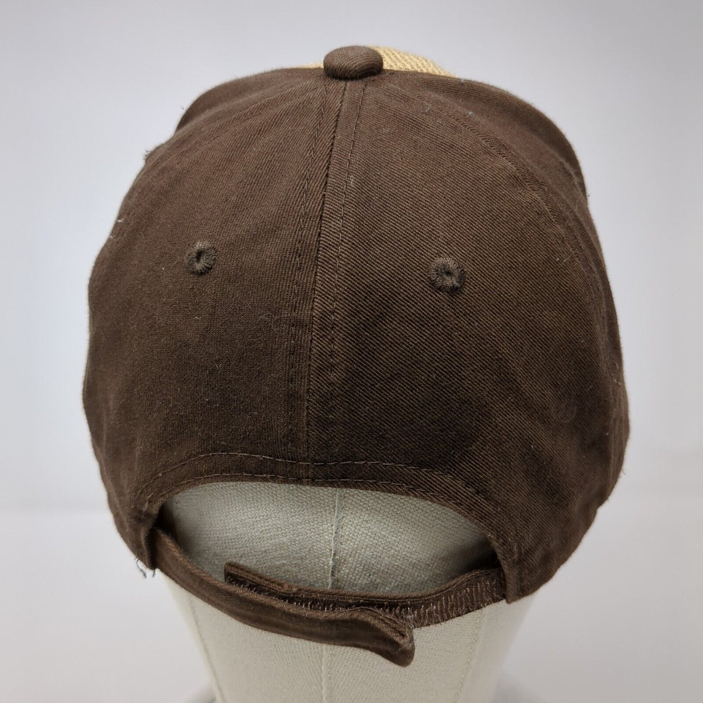 Eagle Strapback Hat Brown One Size Adjustable Colorblock Pugs Outdoor