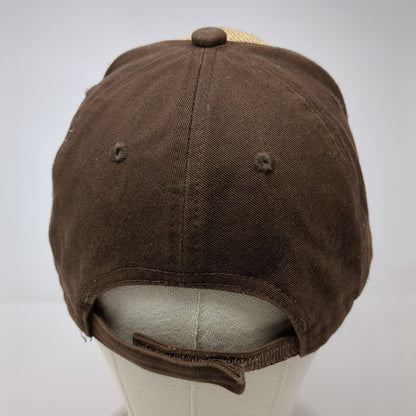 Eagle Strapback Hat Brown One Size Adjustable Colorblock Pugs Outdoor