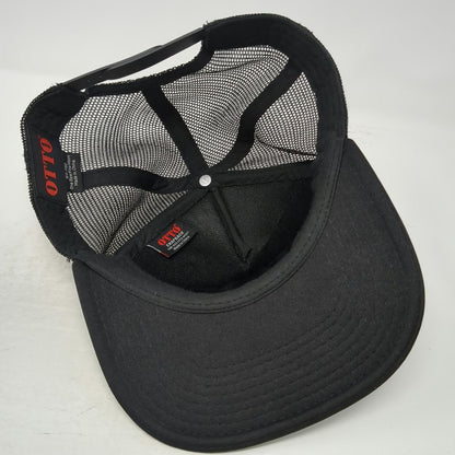 Strafe Trucker Hat Black One Size Mesh Snapback Ski Fast Foam Crown Cap