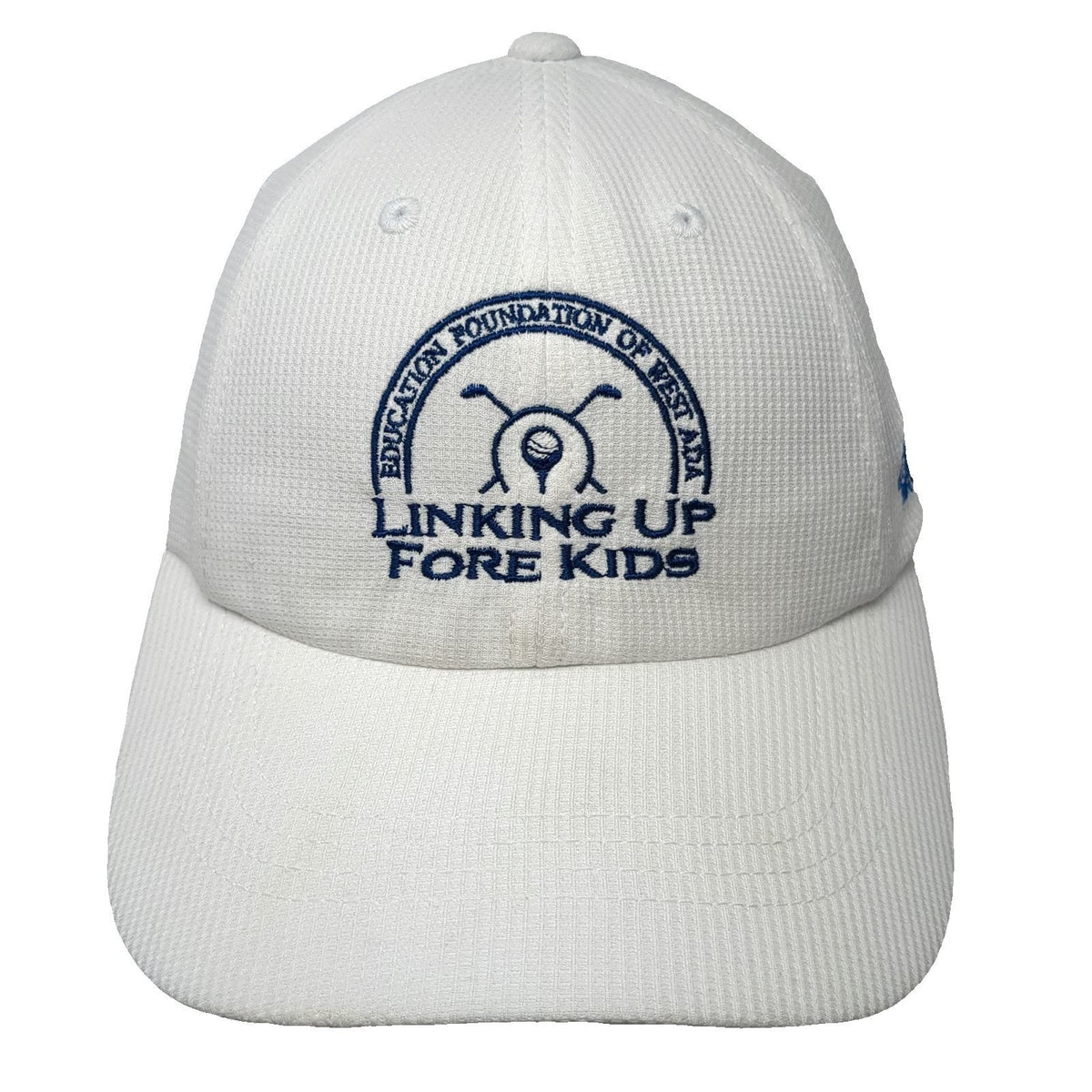 Port Authority Baseball Cap White Blue One Size Linking Up Fore Golf Hat