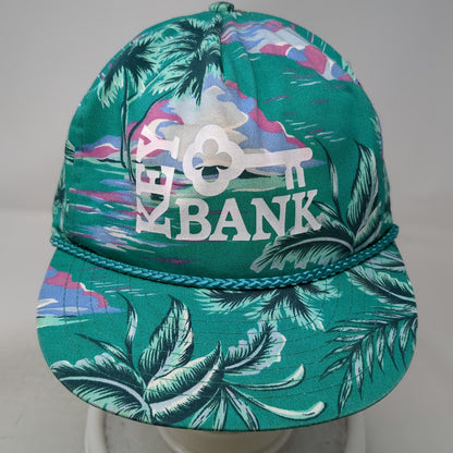 Coolflex KeyBank 5 Panel Green One Size Tropical Palm Tree Rope Snapback Hat