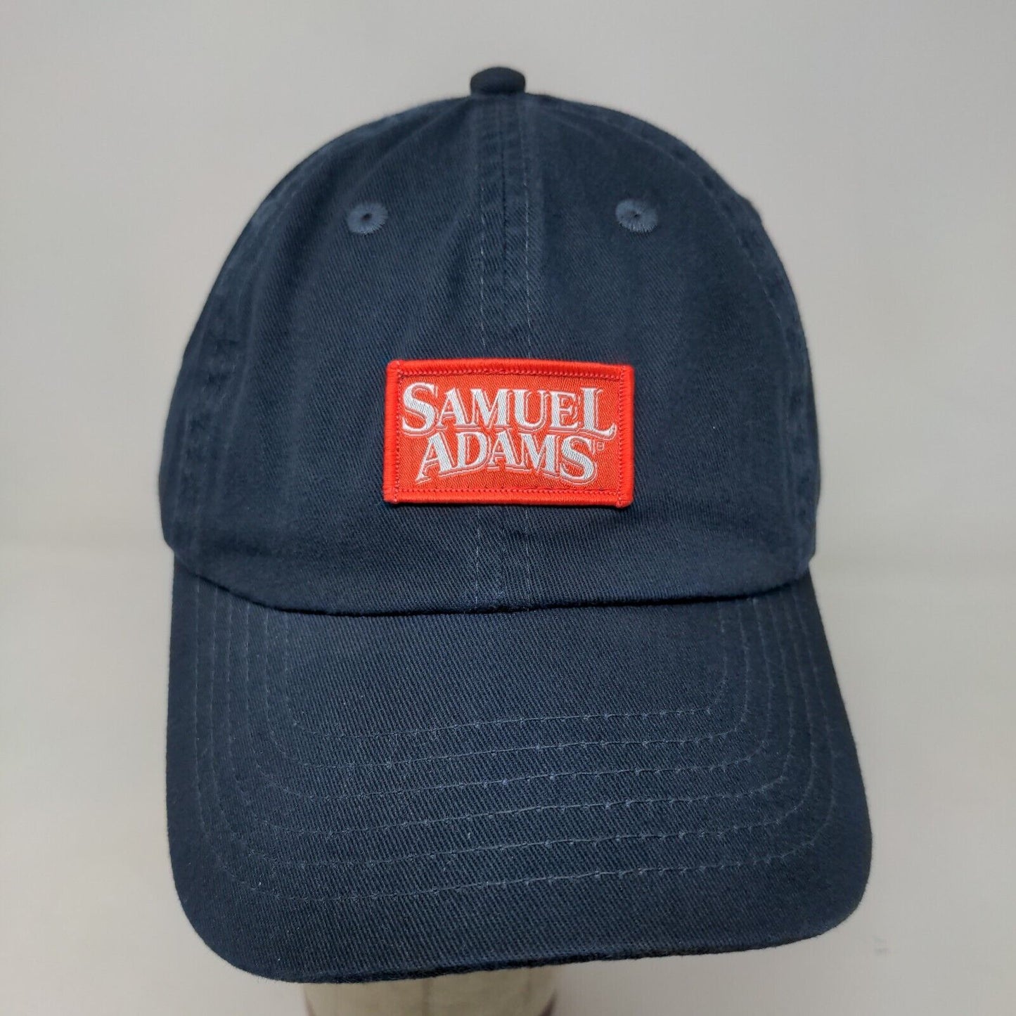 Samuel Adams Men's Slideback Hat Blue Embroidered Logo Cotton Beer Adjustable