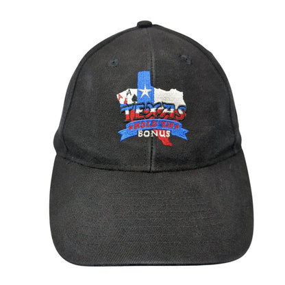 TEXAS Hold 'Em Bonus Progressive Gaming Slideback Hat Black OS Adjustable Mohr's