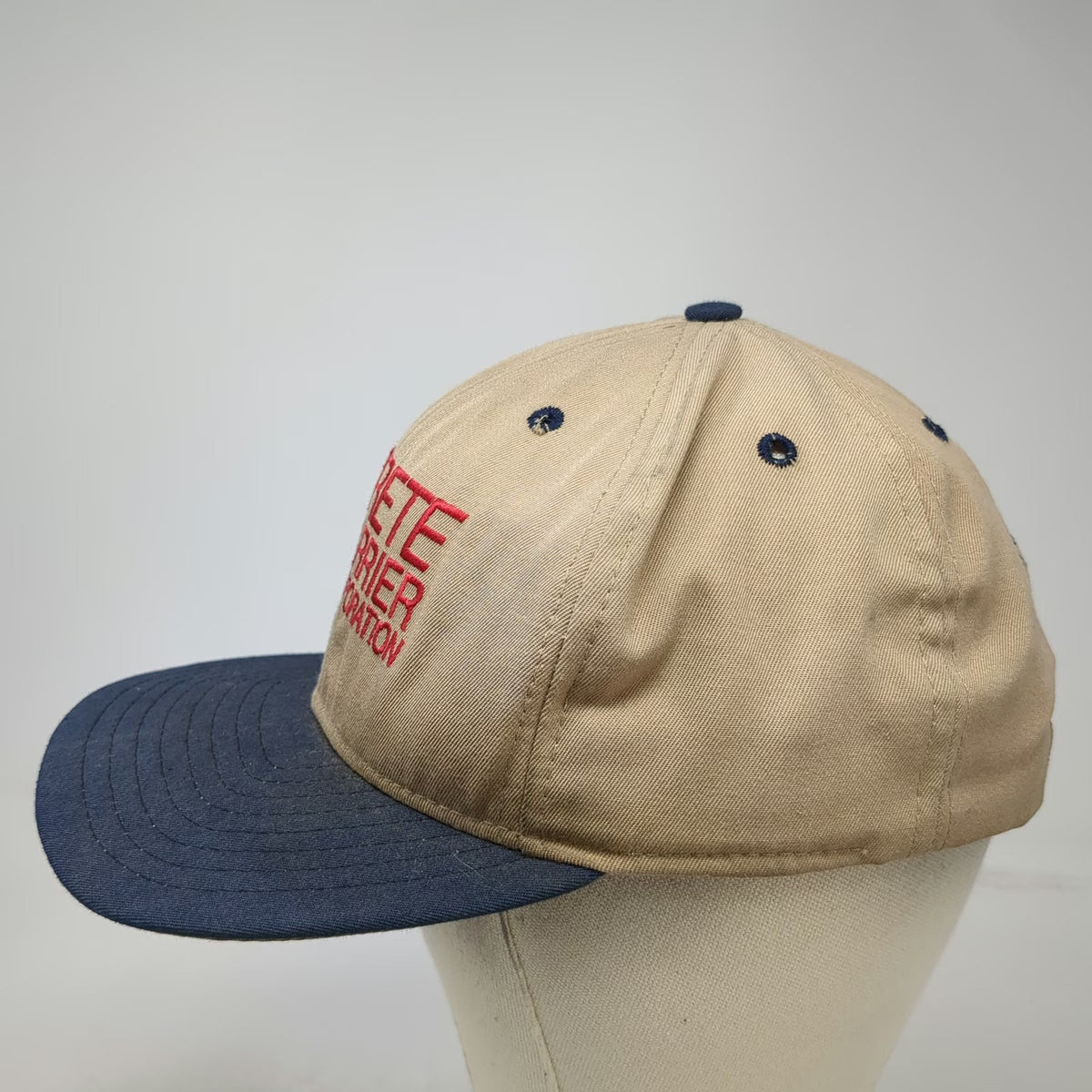 New Era Trucker Hat Beige One Size Crete Carrier Corporation Professional Driver