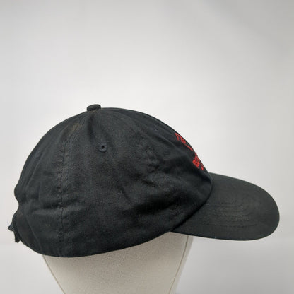 Noodles & Company Strapback Hat Black One Size Adjustable Embroidered Cotton