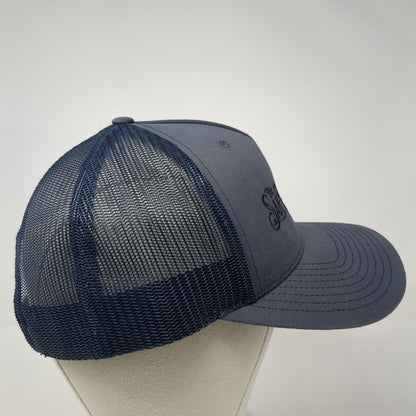 The San Franciscan Roaster Co. Snapback Trucker Hat Blue OS Mesh Back Richardson