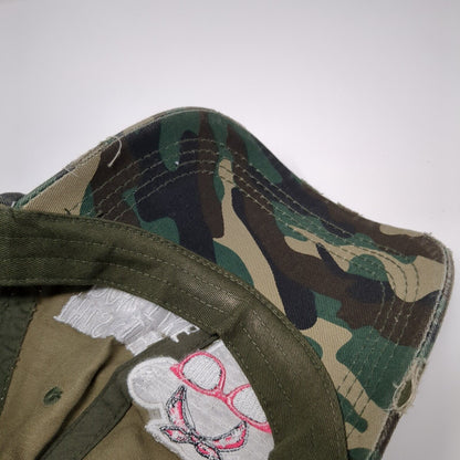 This Heifer Don't Take No Bull Strapback Hat Camouflage OS Distressed KB ETHOS