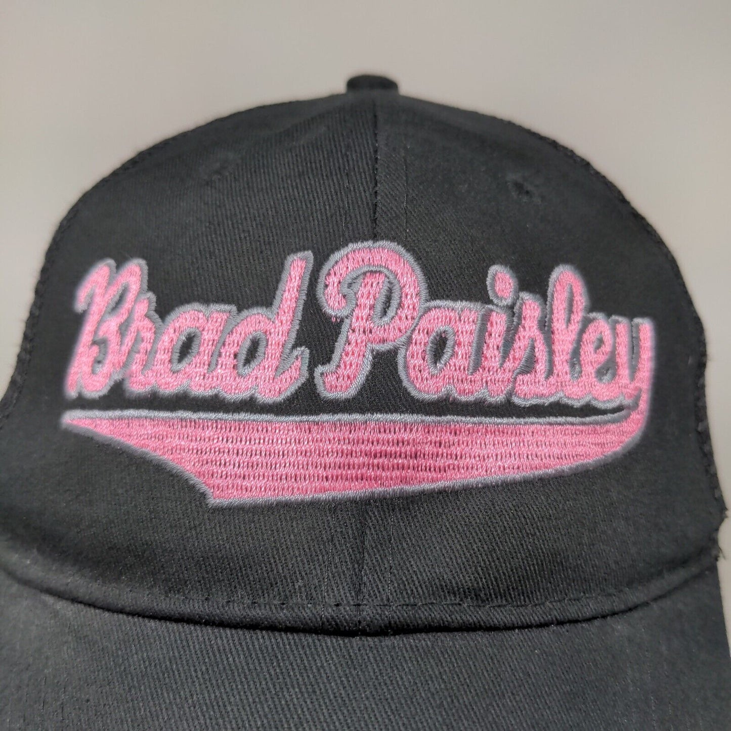 Big X Women's Snapback Mesh Back Hat Black Brad Paisley Embroidered Logo