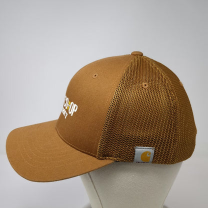 Carhartt Trucker Hat Brown One Size Boise Co-op Market Mesh Snapback Logo 1973