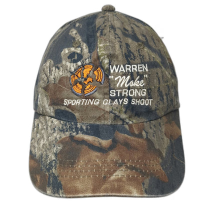 Port Authority Baseball Cap Green Camo OSFM Sporting Clays Shoot Hat Embroidered