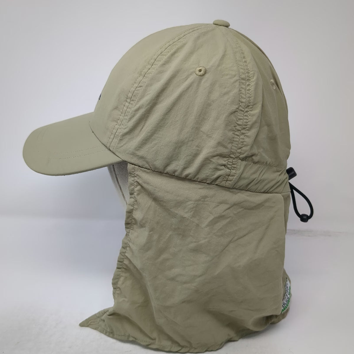 ExOfficio Baseball Cap Green One Size Hat Neck Flap Sun Insect Shield Toggle