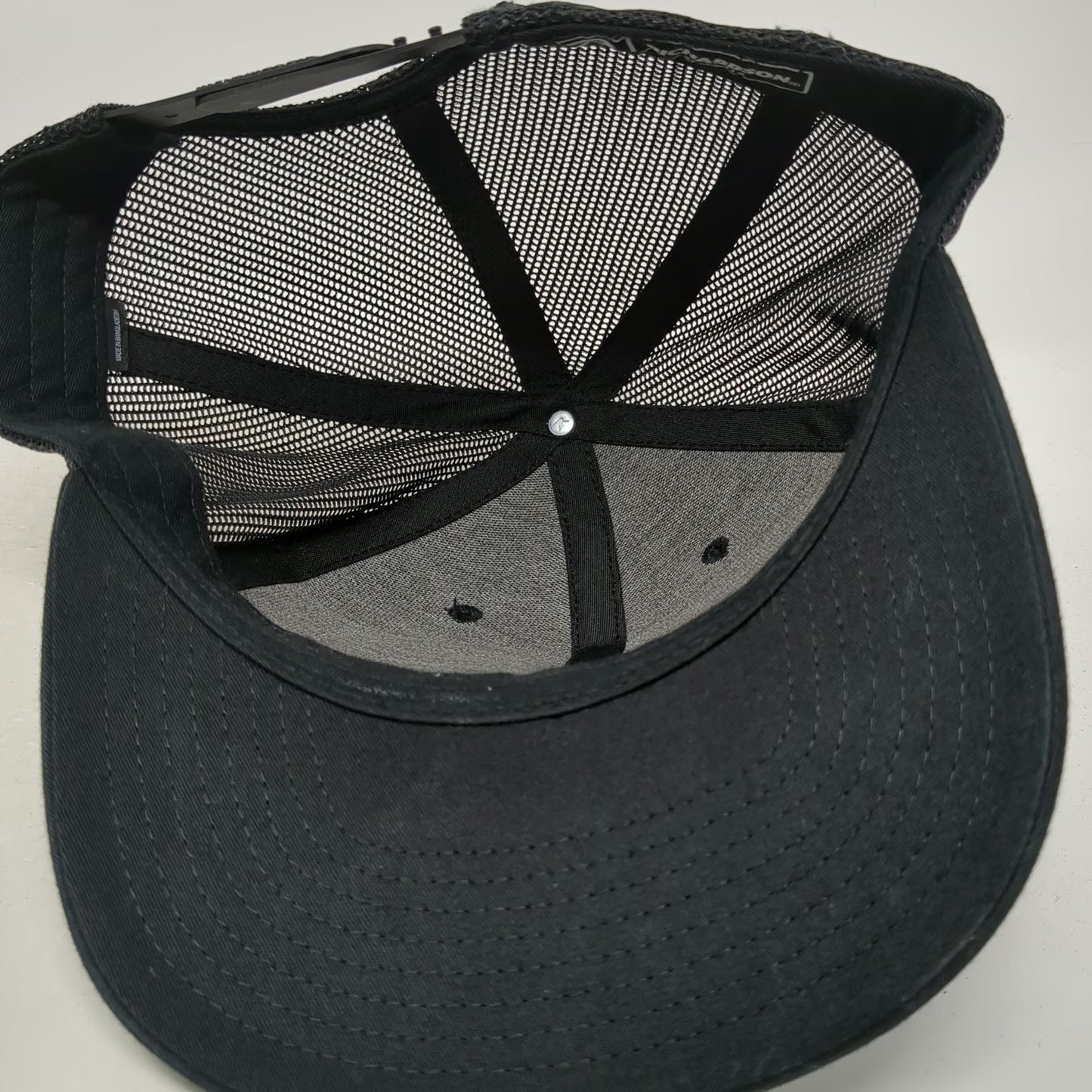 Richardson Trucker Hat Black One Size Pestco Holdings All Cat No Cattle Patch