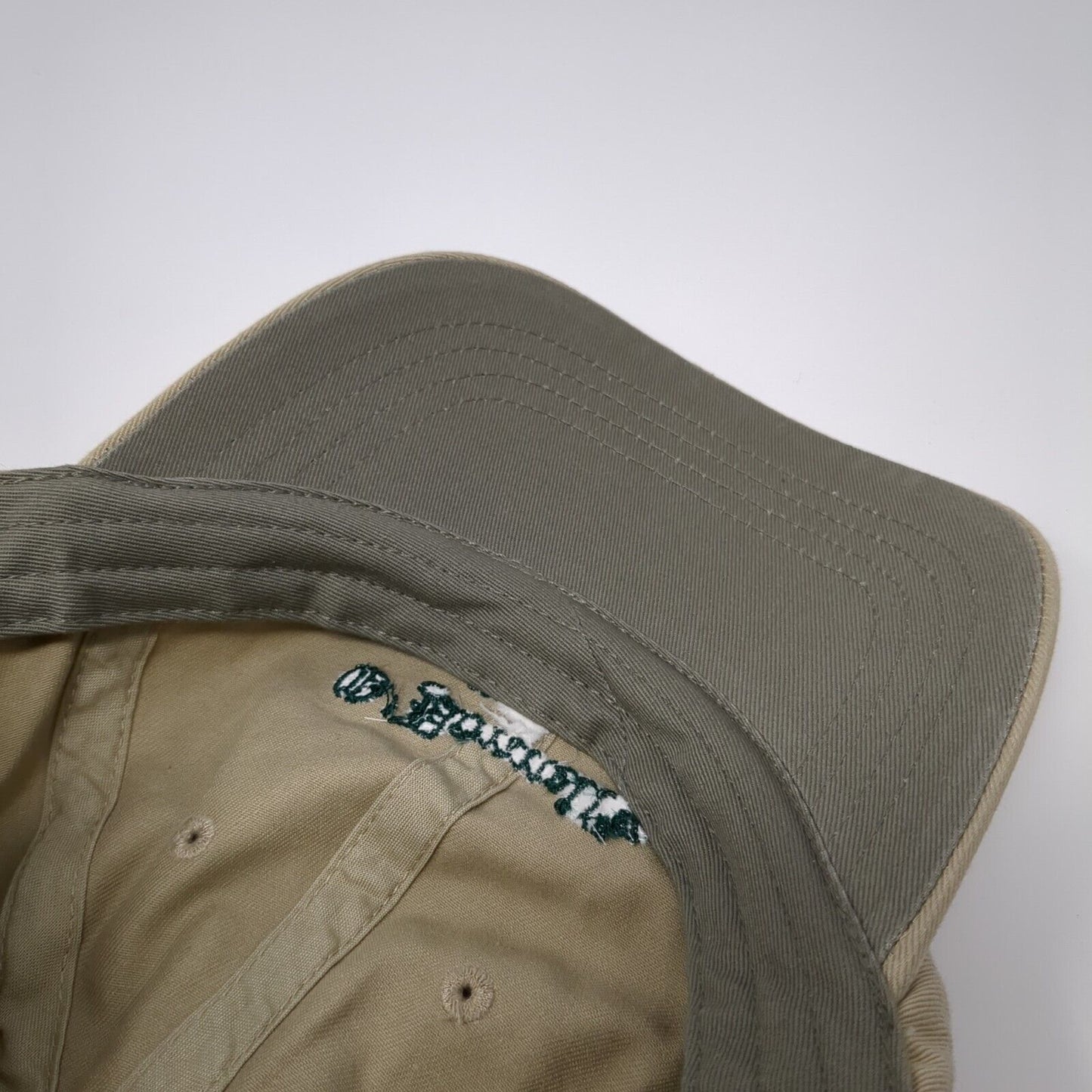 O’Donnell’s Pub Slideback Hat Tan One Size Adjustable Embroidered Headshots