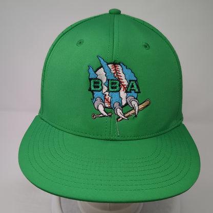 BBA Claws Fitted Hat Green Medium Embroidered Logo Laser Cut The Game