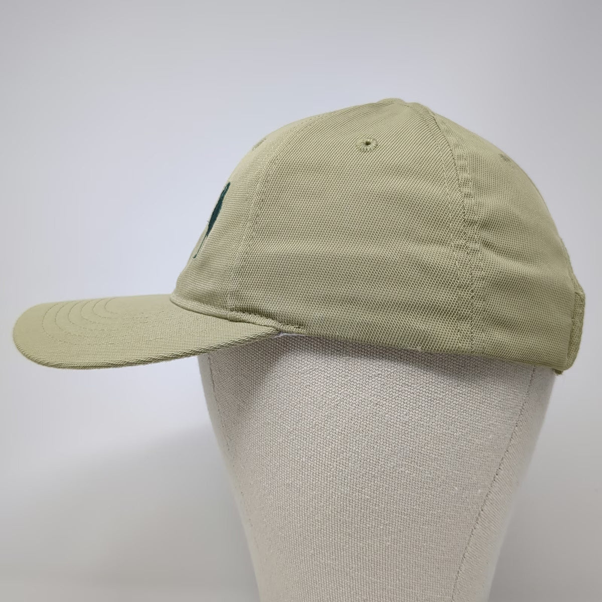 Port Authority Baseball Cap Green One Size Strapback Bird CCCC Turf Nylon Hat