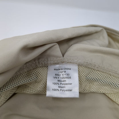 Unbranded Trapper Hat Tan OS Adjustable Drawstring Ear Flaps Blank Polyester