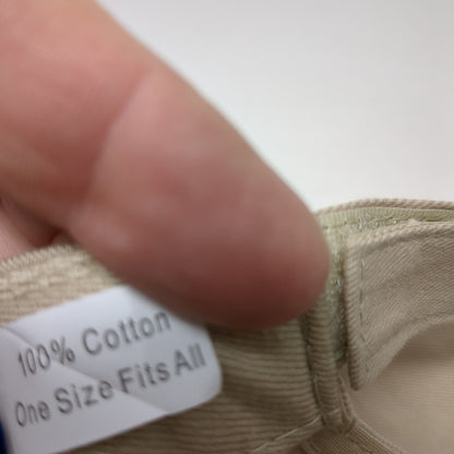 Hang Loose Hawaii Strapback Hat Tan OSFA Adjustable Embroidered 6 Panel Cotton