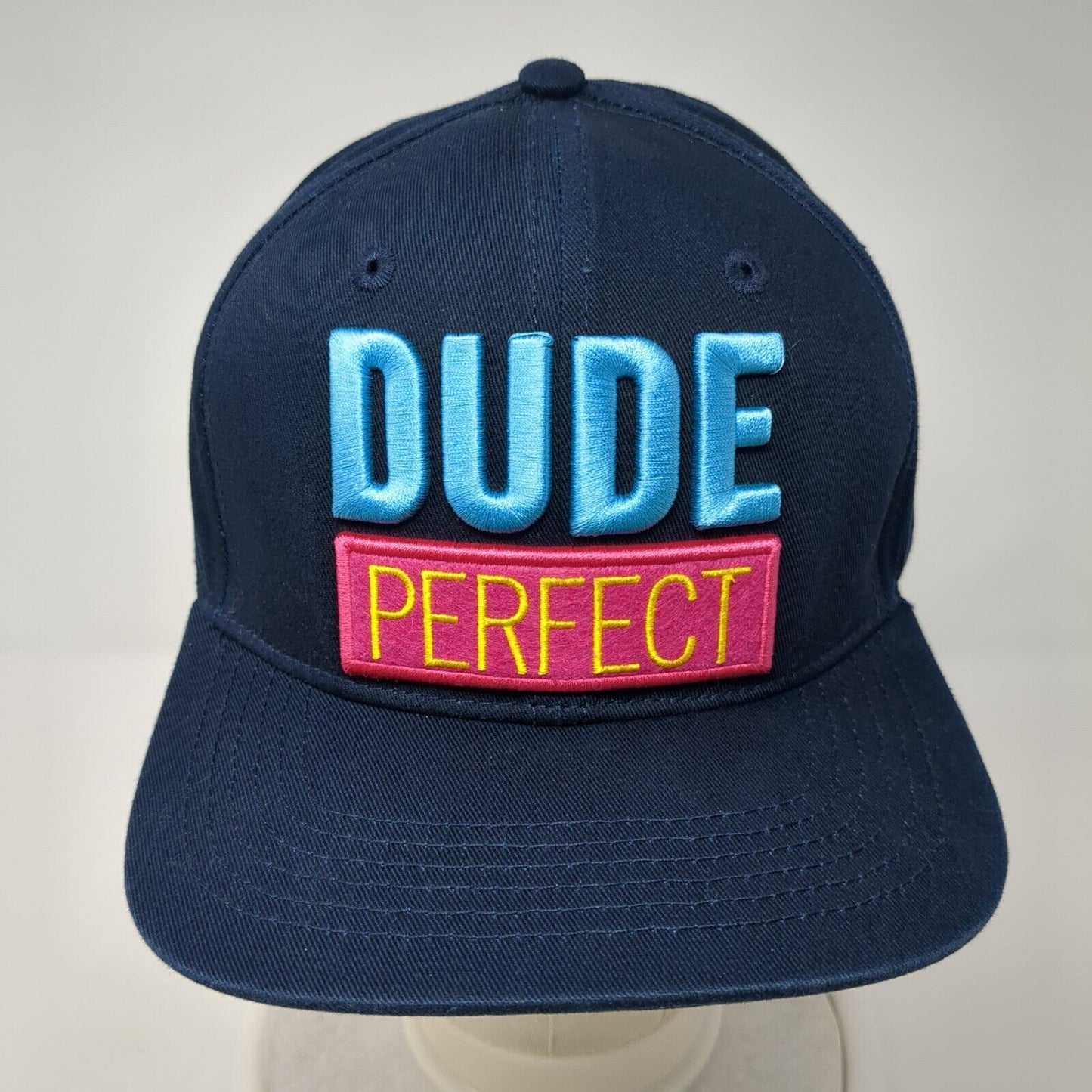 Dude Perfect Snapback Hat Blue One Size Adjustable Panda Monium Tour