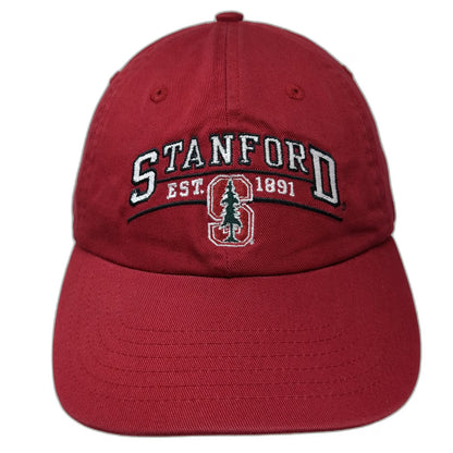 Stanford Cardinal NCAA Red One Size OS Adjustable Strap Embroidered Logo Cap Hat