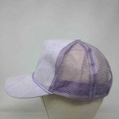 Unbranded Snapback Mesh Back Rope Trucker Hat Purple One Size Blank