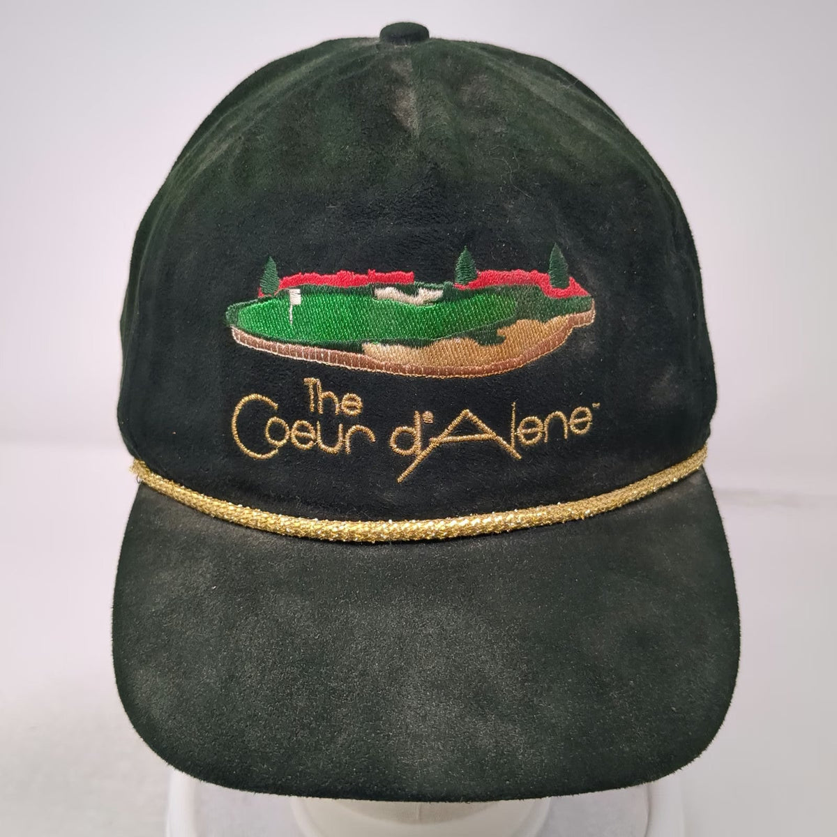 Imperial Headwear 5 Panel Green One Size Golf Hat Rope Coeur d'Alene Strapback