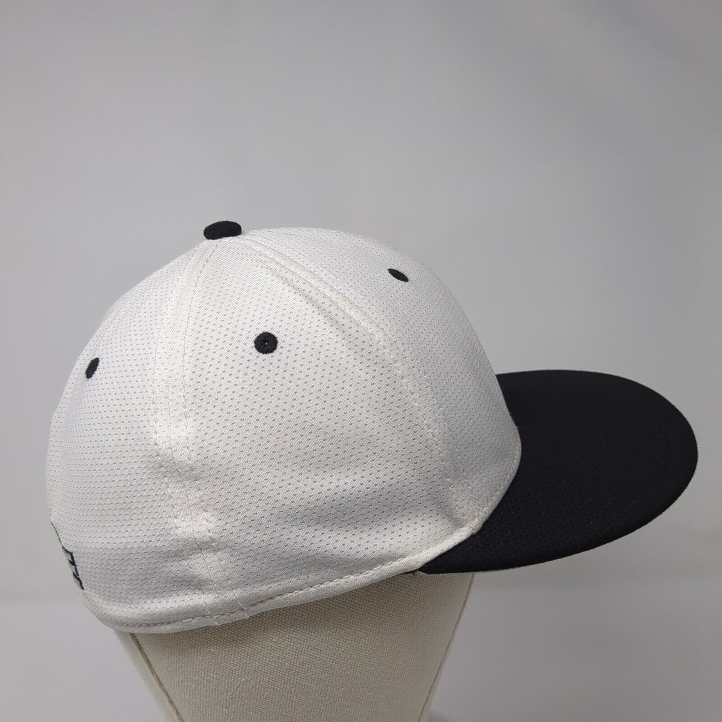 Ignite Fitted Hat White Small Embroidered Logo Colorblock The Game