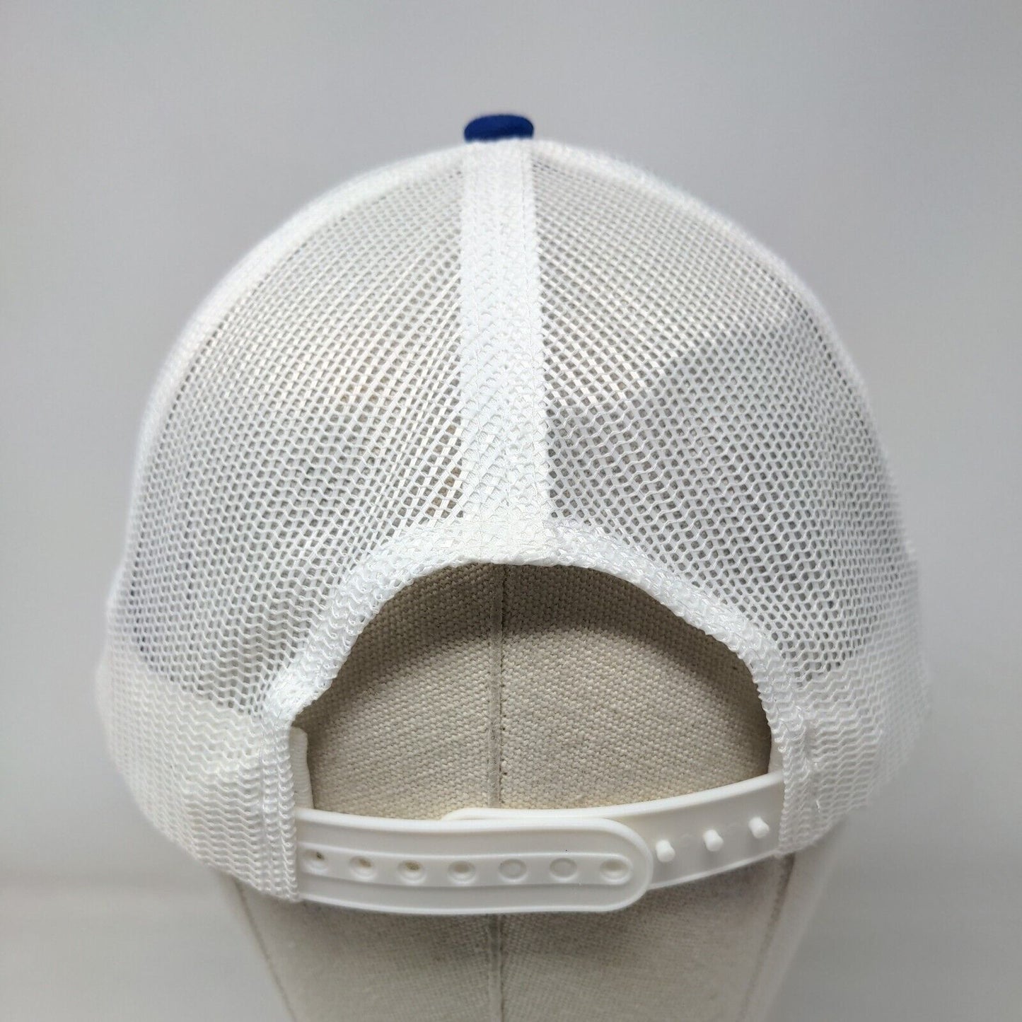 Top Gun Painters Snapback Mesh Back Trucker Hat Blue One Size Colorblock