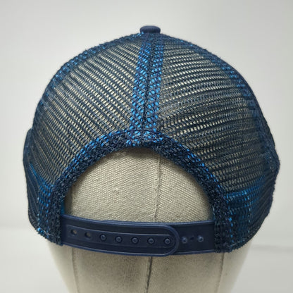 Bud Light Trucker Hat Blue OSFM Mesh Snapback Beer Contrast Sandwich Brim Hat