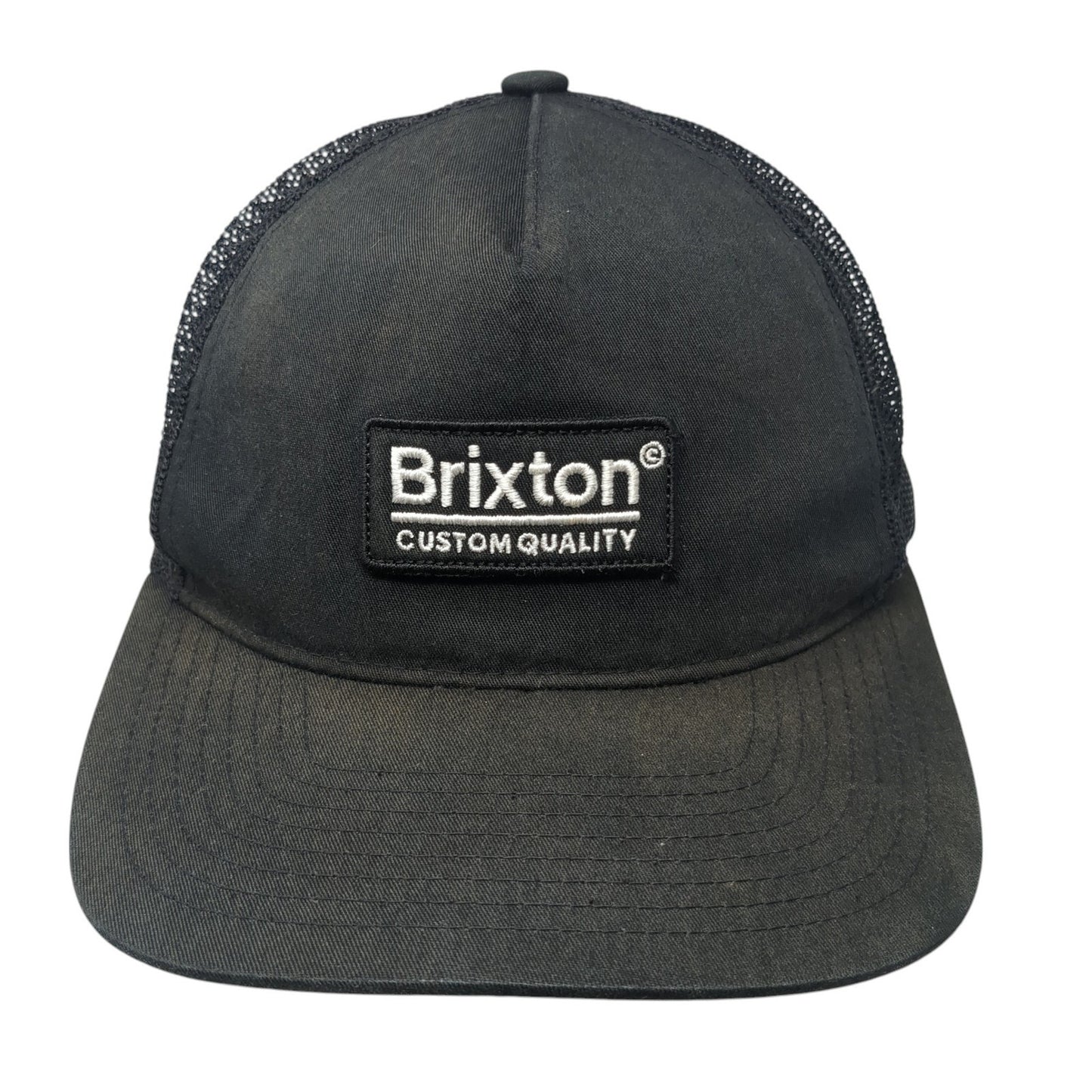 Brixton Custom Quality Snapback Trucker Hat Black One Size Mesh Back