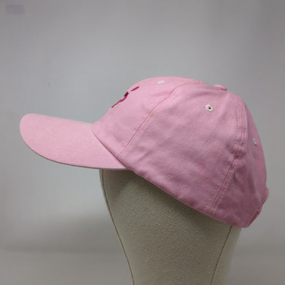 Ixtapa Strapback Hat Pink OSFA Adjustable Embroidered Solid 6 Panel