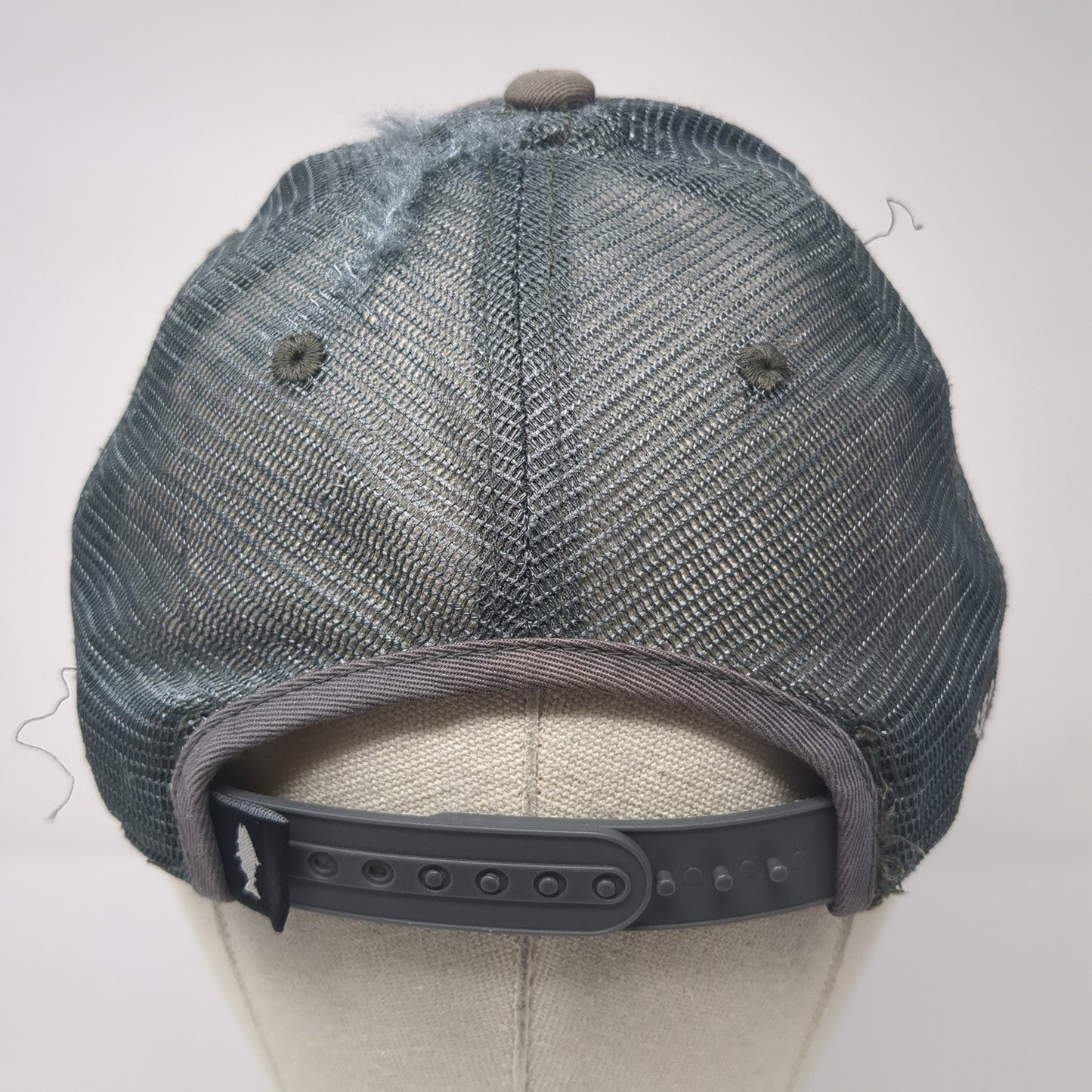 Westslope Cutthroat Patch Snapback Trucker Hat Gray One Size Mesh Back