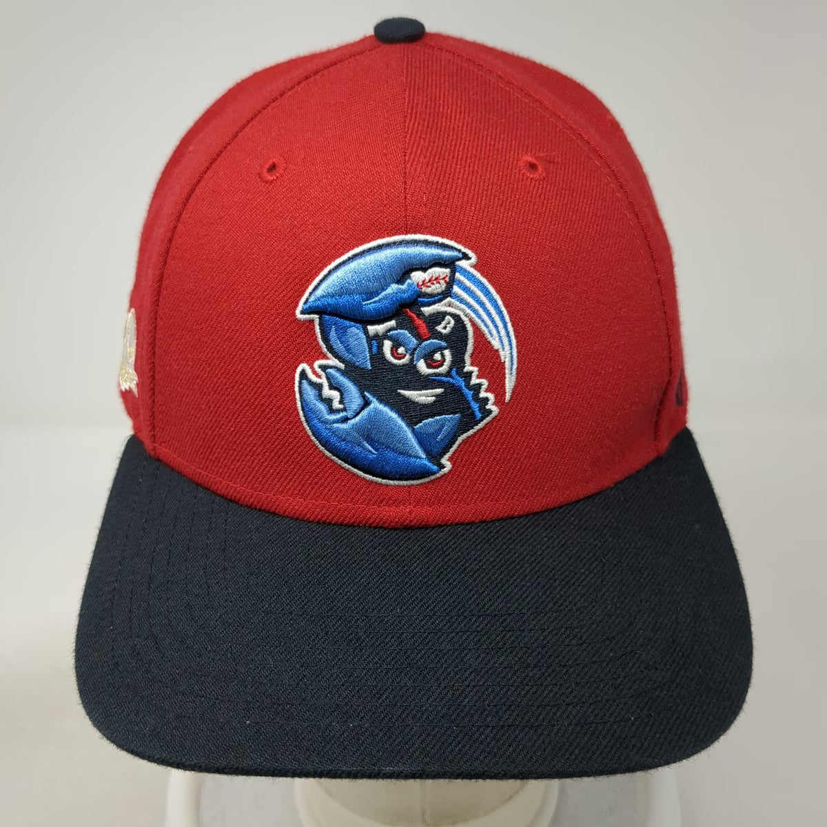 '47 Lakewood Blueclaw MiLB Red Snapback Hat One Size Autographed SAL Patch OSFM