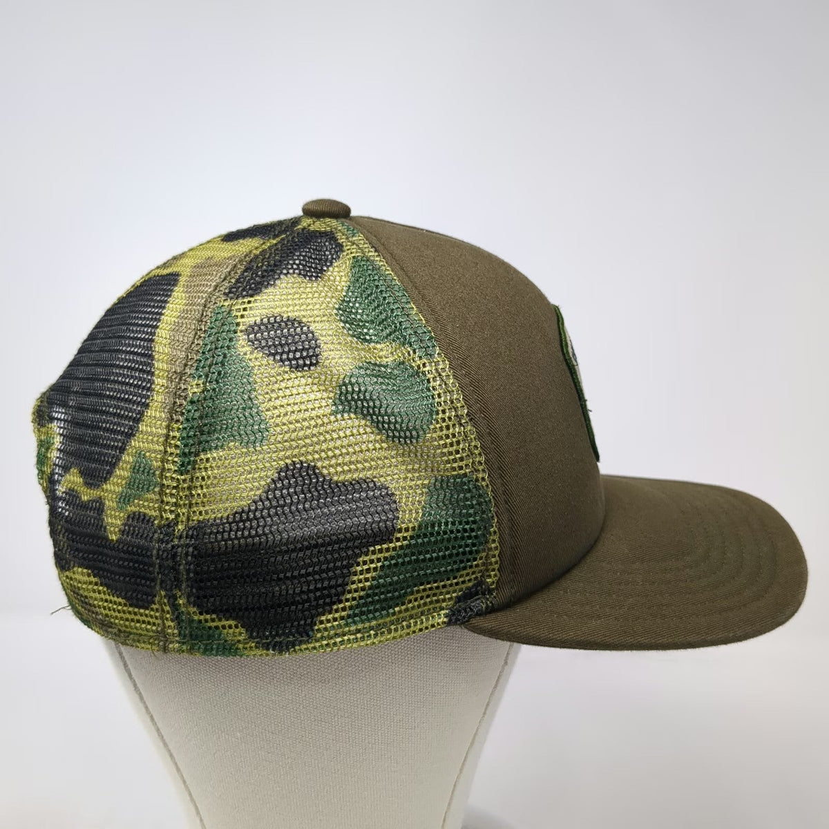 Coal Headwear Trucker Hat Green One Size RV Camper Patch Camo Mesh Snapback Cap